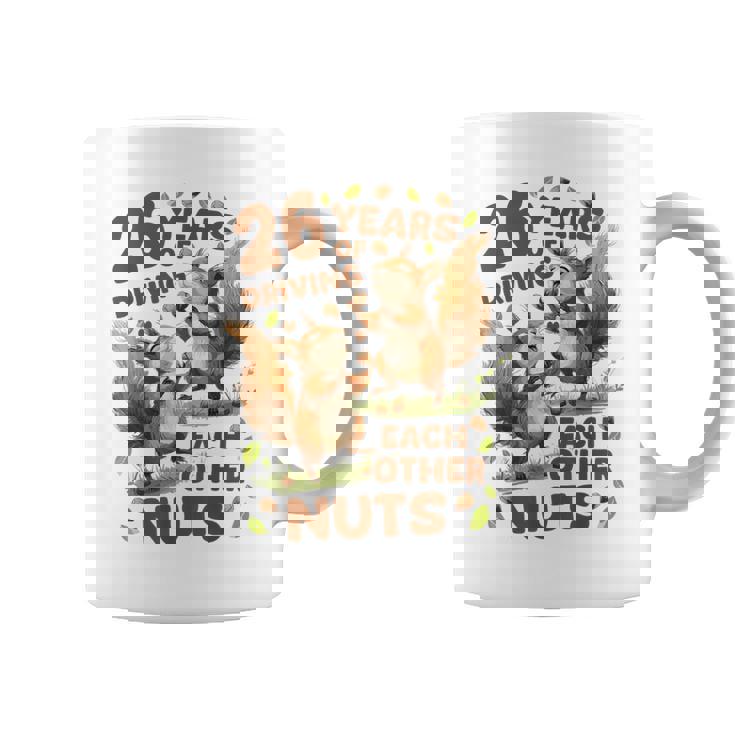 お互いの運転26年 ナッツ26周年 結婚26周年 コーヒーマグ