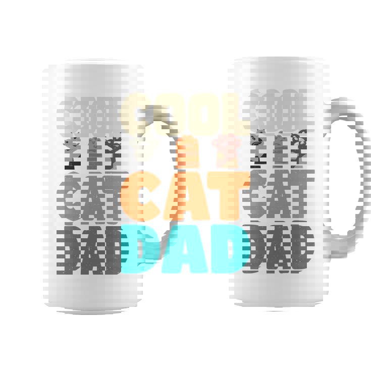 かっこいい猫お父さん面白い猫好きの男性 長袖tシャツ コーヒーマグ