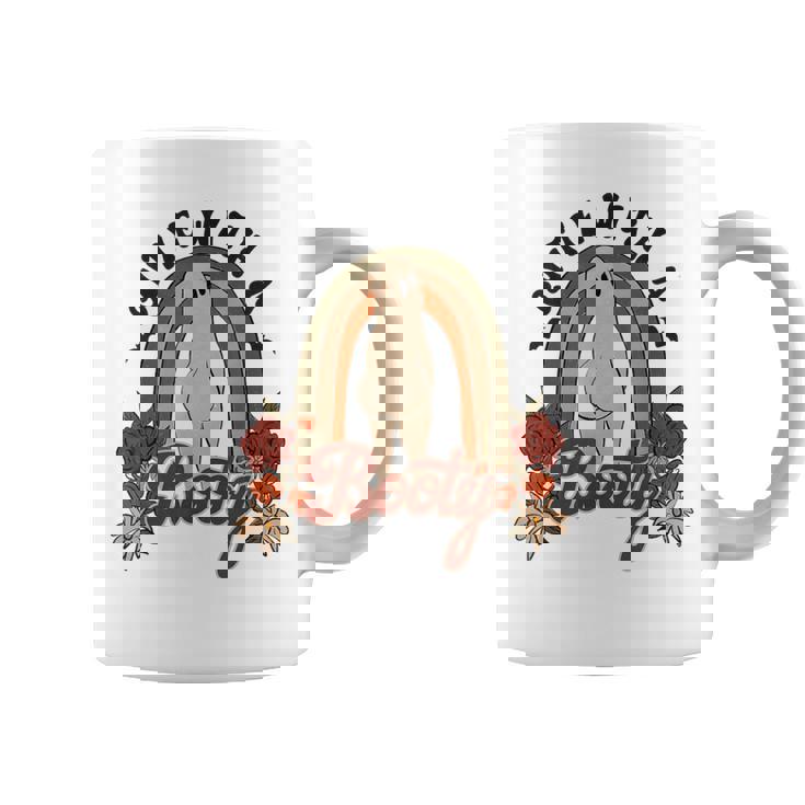 かわいいお尻 面白い ハロウィン ゴースト レトロ ヴィンテージ スタイル コーヒーマグ