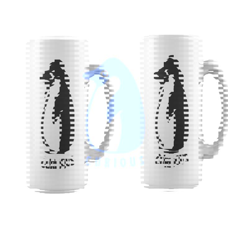 かわいいアデリーペンギン、学習者や探検家のためのミニマルアート。 コーヒーマグ