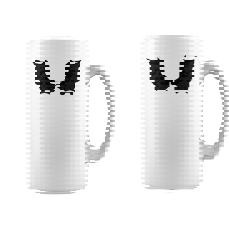 かわいいハロウィンブラックコウモリの羽 コーヒーマグ