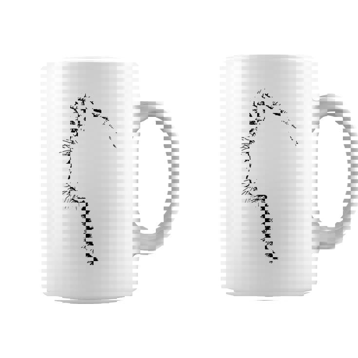 かわいい猫のシルエット コーヒーマグ