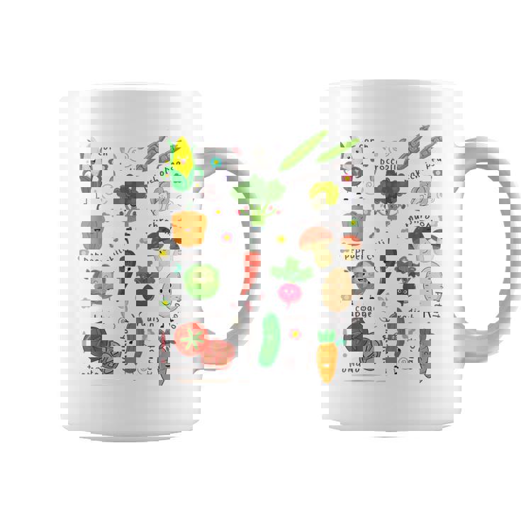 かわいい野菜 かわいい野菜 ヘルシーフード 食べる ビーガン コーヒーマグ