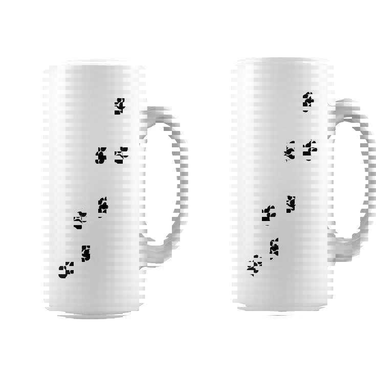 かわいい面白い猫の足跡 コーヒーマグ