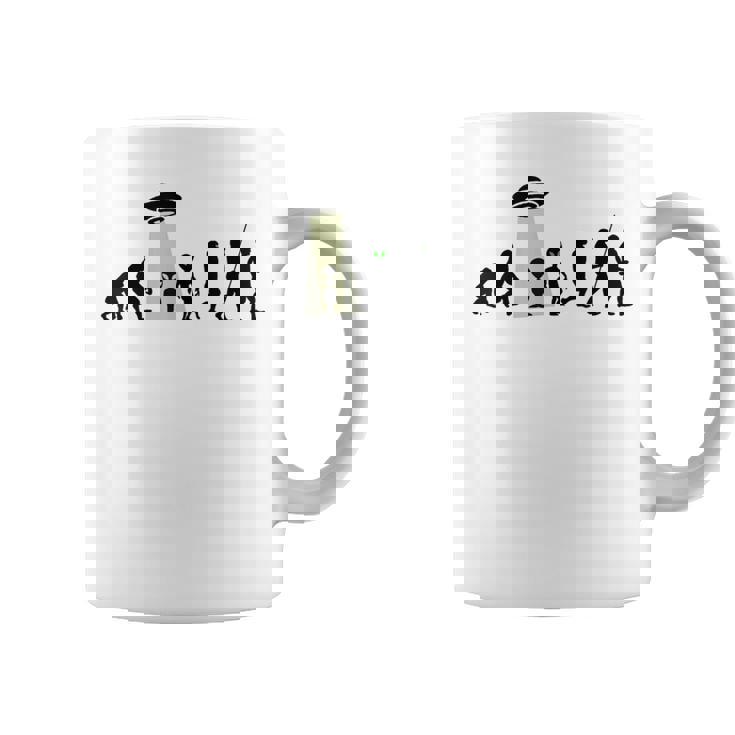 じんるいのしんか 人類の進化 Ufo Alien Human Evolution コーヒーマグ