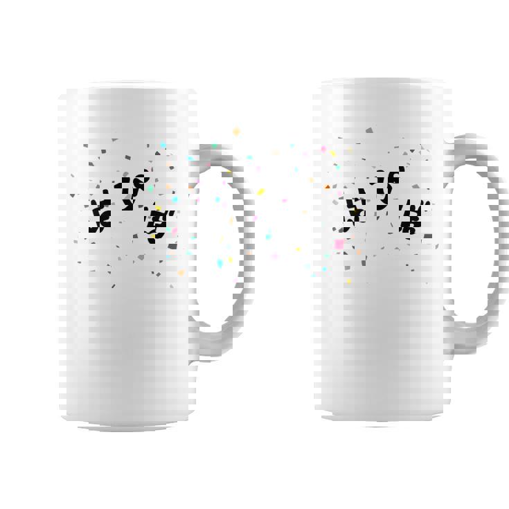 はぴば 誕生日 記念 誕生会 パーティー おめでとう バースデー ハッピーバースデー ハピバ 紙吹雪 主人公 主役 ネタ コーヒーマグ