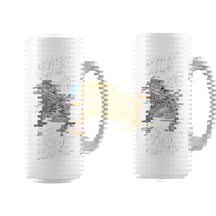 ひげを生やしたドラゴン、バルタゲーム、フトアゴヒゲトカゲ、ポゴナとくつろぐ 長袖tシャツ コーヒーマグ