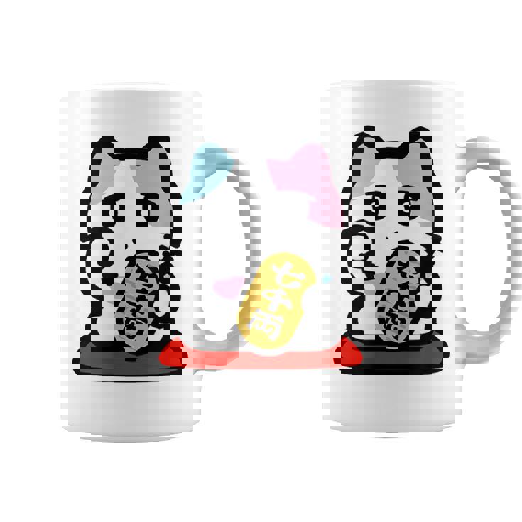 びーえするるる【Bsテレ東公式】まねきねこイラストtシャツ（ホワイト） コーヒーマグ