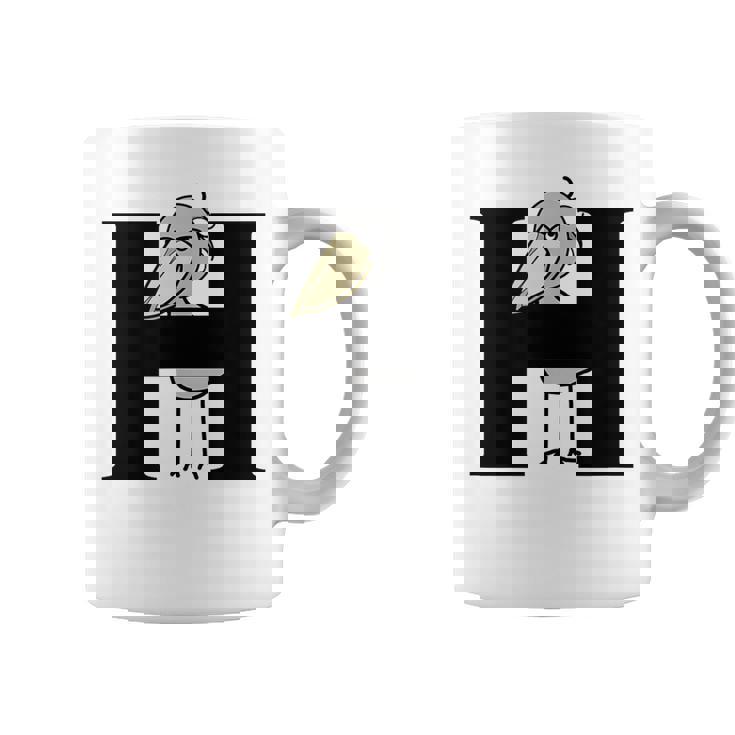 みんな大好きハシビロコウ 動かない鳥 はしび郎クラブ Hアルファベット ロゴ コーヒーマグ