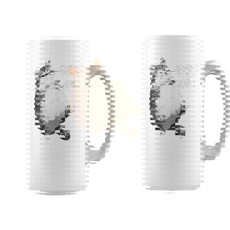 わがままボディ 猫 ねこ 太ったねこ ぽっちゃり 好ねこき かわいい おもしろ 面白い コーヒーマグ