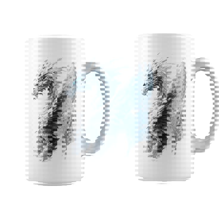 アイスドラゴン グラフィック 神話アート アイスドラゴン コーヒーマグ