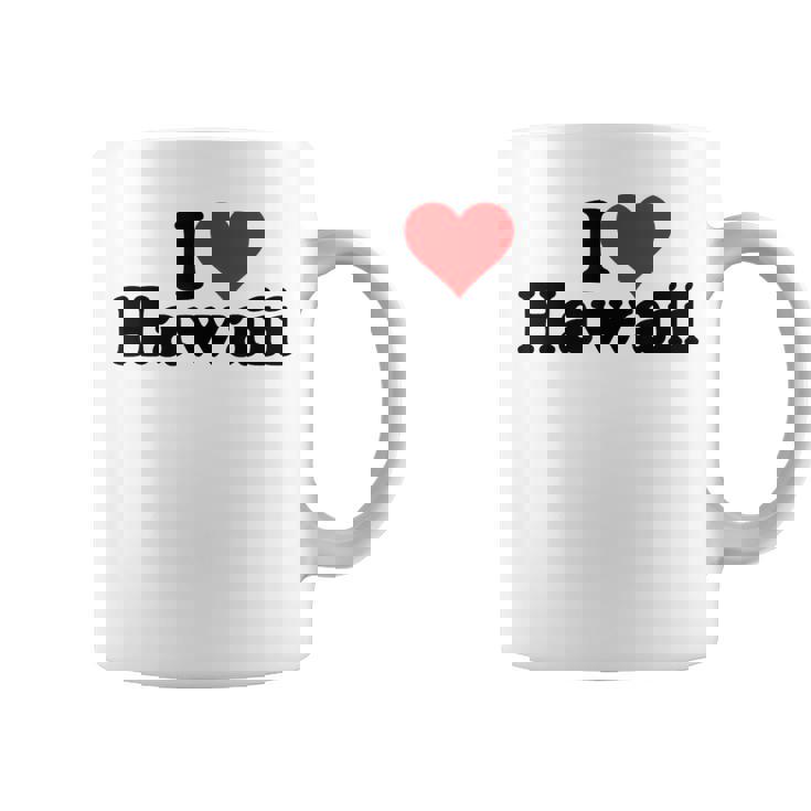 アイラブハートハワイ コーヒーマグ