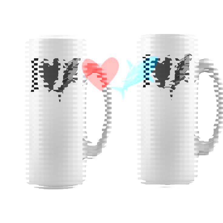 アイ・ラブ・シャークス コーヒーマグ