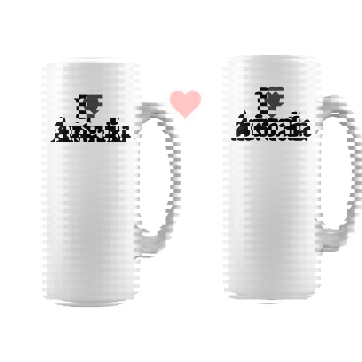 アイ・ラブ・ハート・オーストラリア コーヒーマグ