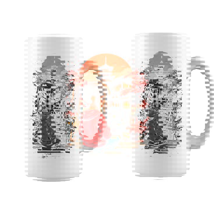 アニメ 女の子 日本 バックプリント コーヒーマグ