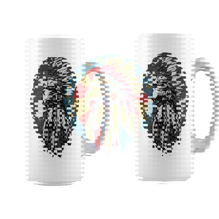 アメリカンイーグル チーフ インディアン ヘッドドレス ネイティブイーグル 長袖tシャツ コーヒーマグ