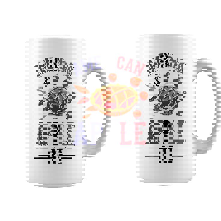 アメリカ国旗-アメリカン・アズ・アップルパイ コーヒーマグ