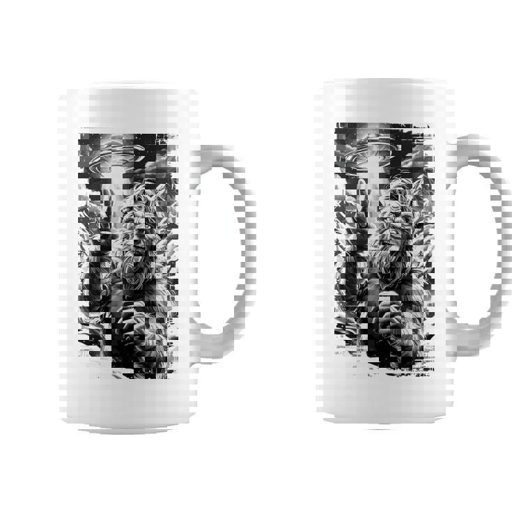 イエティ Ufo 平和 クリプティッド ユーモア マウンテン遭遇 長袖tシャツ コーヒーマグ