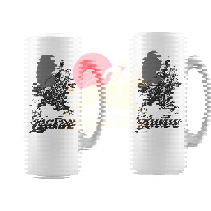 イエローストーン国立公園 カウボーイ&馬 ラングラー ビンテージ コーヒーマグ