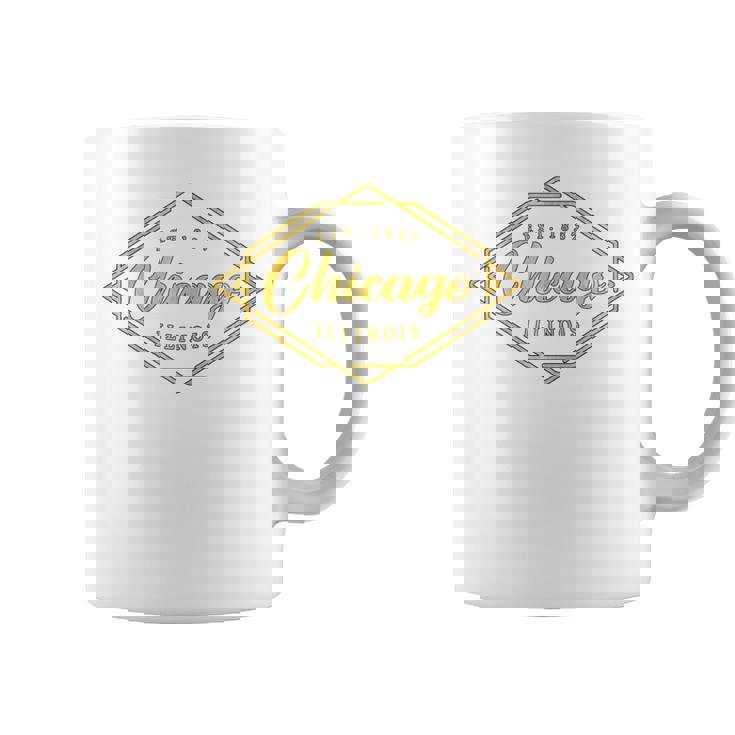 イリノイ州シカゴ-イリノイ州シカゴスタイル 長袖tシャツ コーヒーマグ