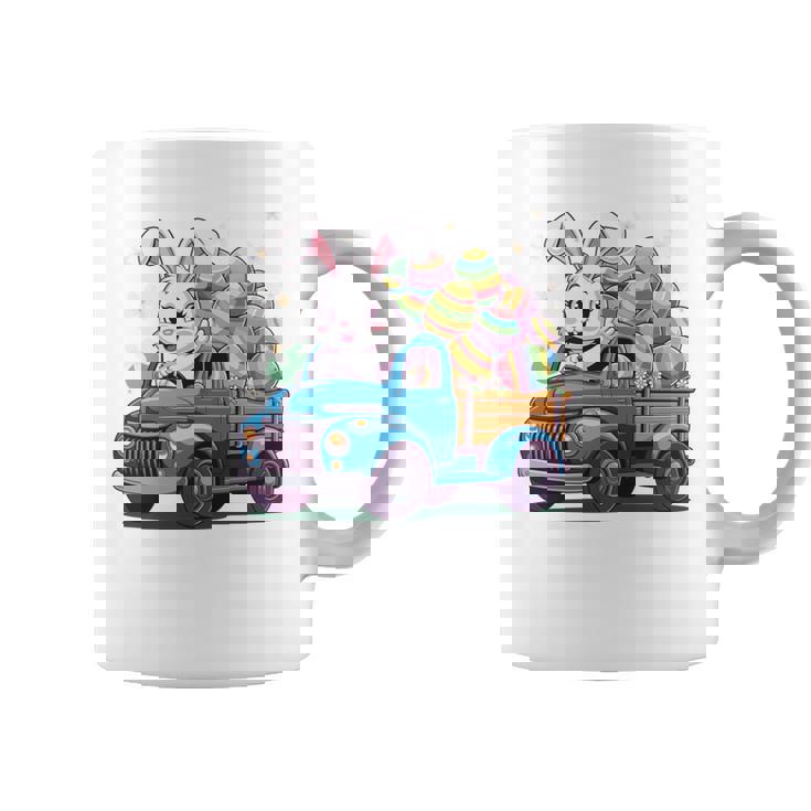 イースタートラッカー-面白いイースターバニーボーイズイースターネストトラック 長袖tシャツ コーヒーマグ