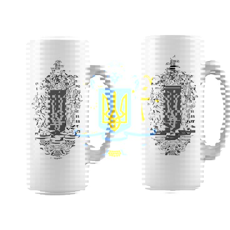 ウクライナ ウクライナ国旗 トラディショナル 長袖tシャツ コーヒーマグ