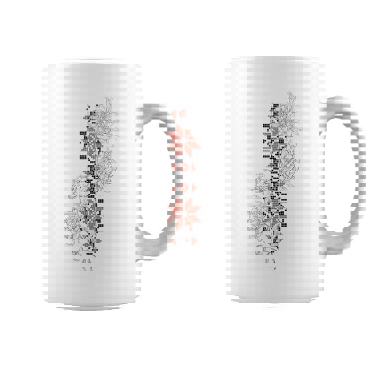 ウクライナ刺繍タトゥーローズ ウクライナの自由 コーヒーマグ