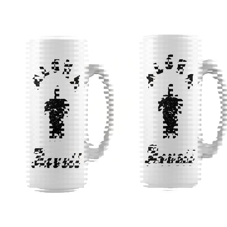 ウミガメ アロハ ハワイ Hi ハワイアンアイランド ホヌ ビンテージ クール コーヒーマグ