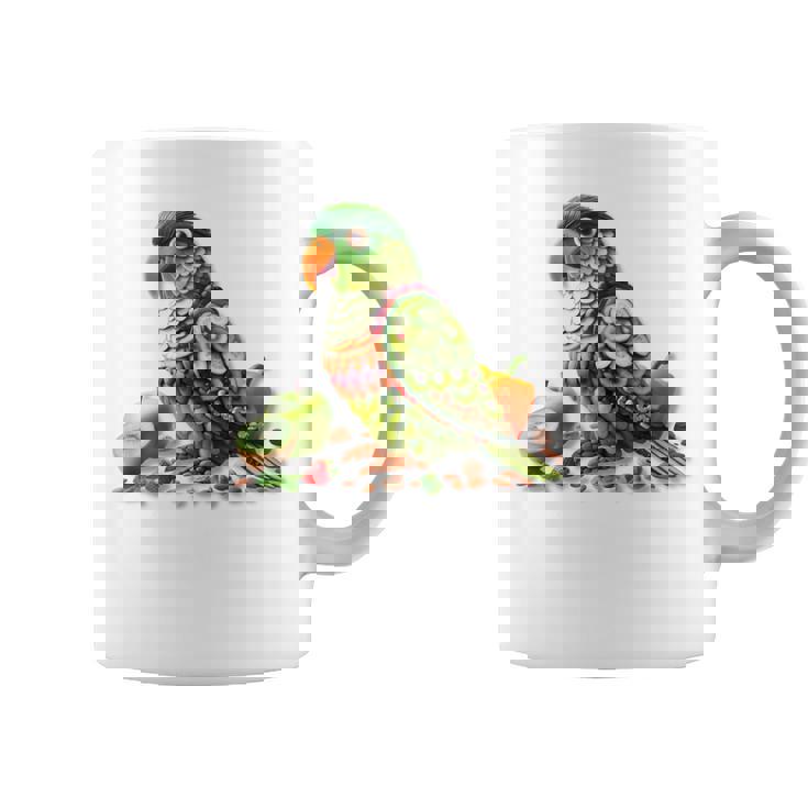 ウロコインコ フルーツアート トロピカル キウイ りんご ナッツ コーヒーマグ