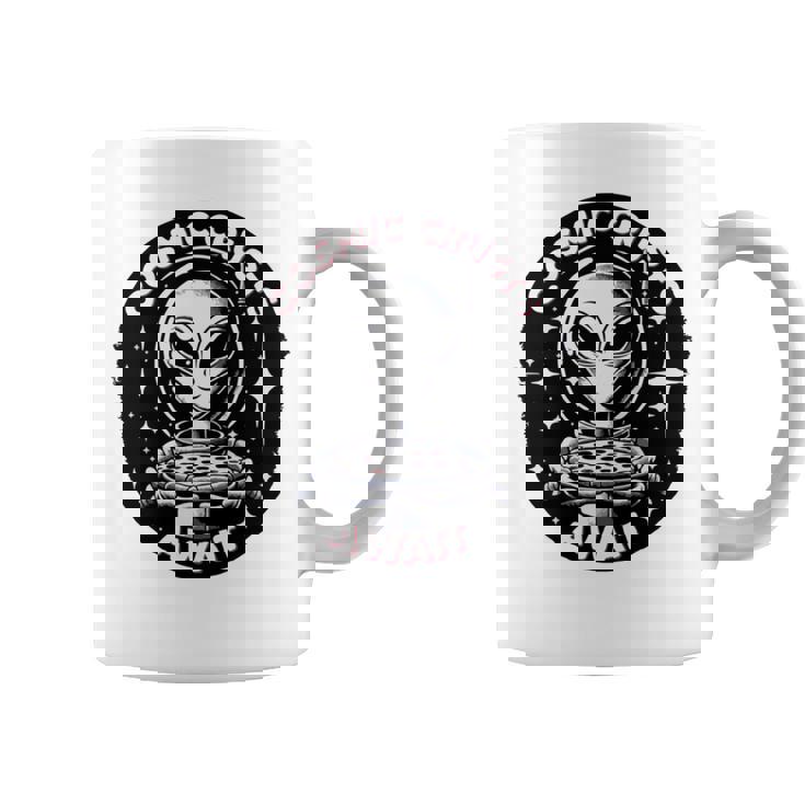 エイリアンピザオファー 宇宙の地殻が待っている 長袖tシャツ コーヒーマグ