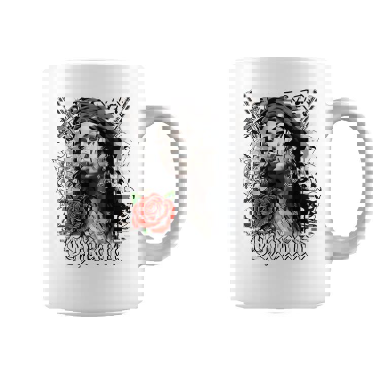 エッセイ「チカーノカルチャー」。チカーノ服 カミーサチカーナ コーヒーマグ