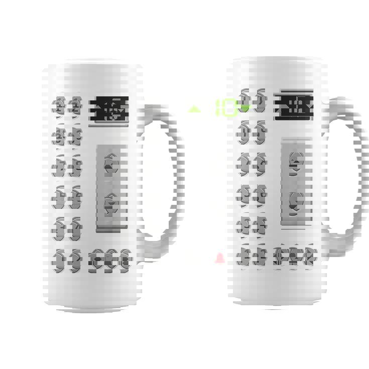 エレベーターボタン おもしろエレベーター コーヒーマグ