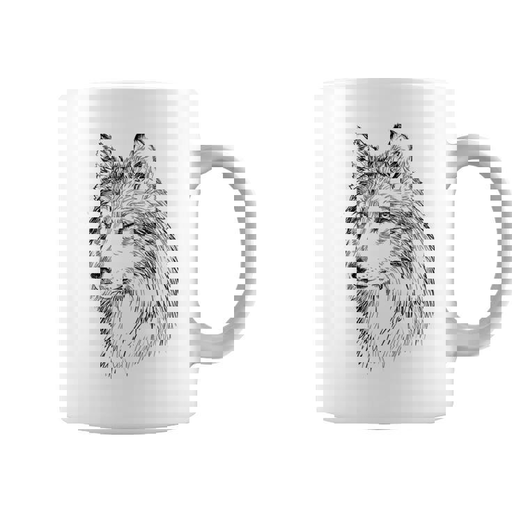 オオカミ イラスト デザイン 動物 シンボル ギフト コーヒーマグ