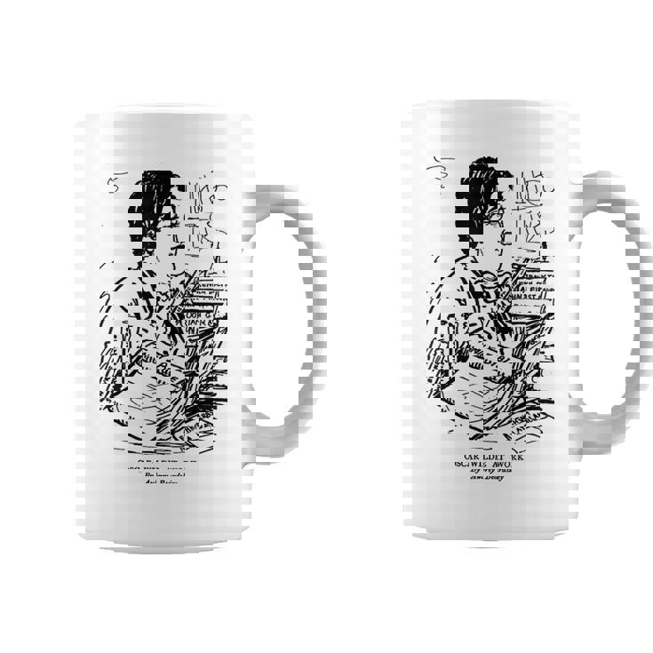 オスカー・ワイルド At Work By オーブリー・ビアズリー 1893 コーヒーマグ