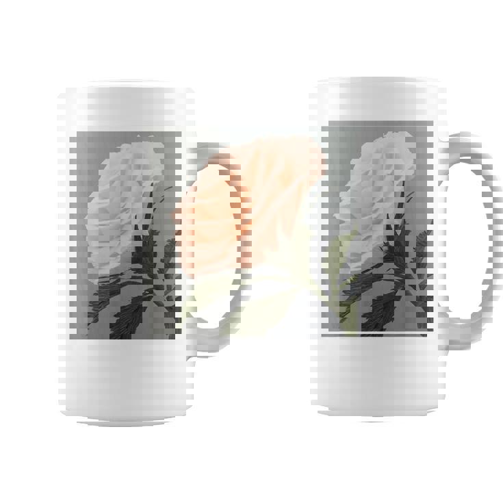 オリジナル現代アート「ピーチローズ」 コーヒーマグ