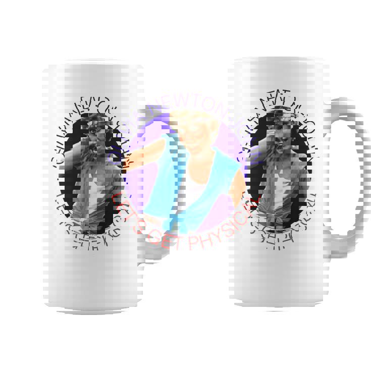 オリビア・ニュートンジョン レッツ・ゲット フィジカルサークル 写真 コーヒーマグ