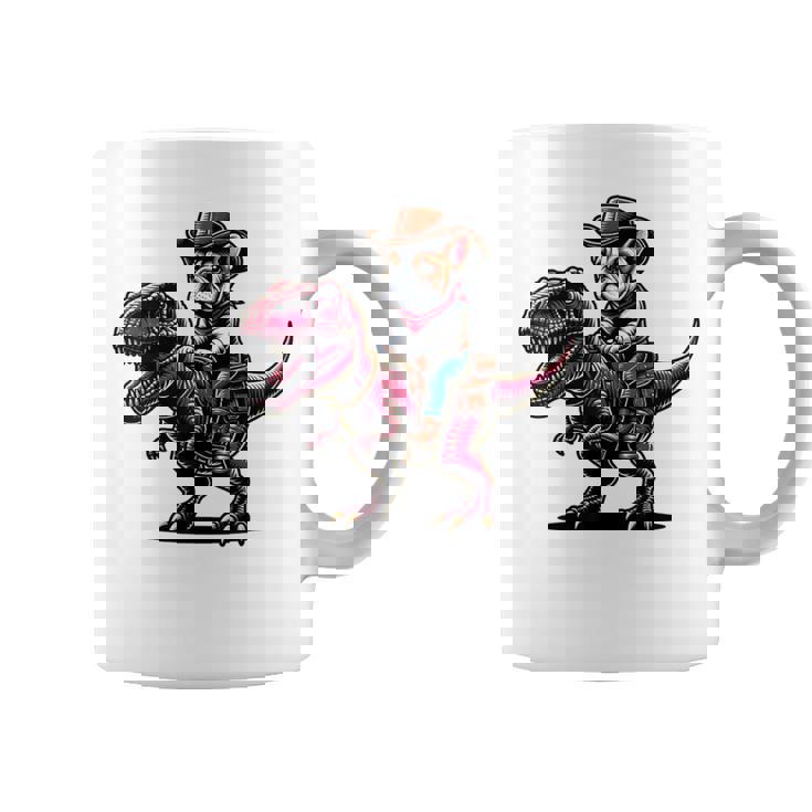 カウボーイ フレンチブルドッグ ライディング A ティラックス かわいいフレンチー コーヒーマグ