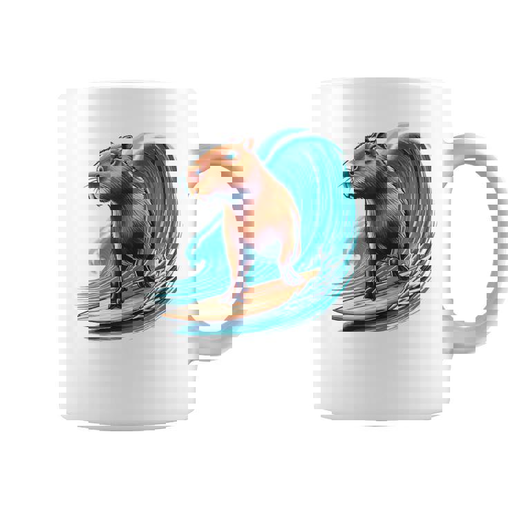 カッコイイ カピバラ サーファー サーフボード サーフィン メンズ レディース キッズ キャピー コーヒーマグ