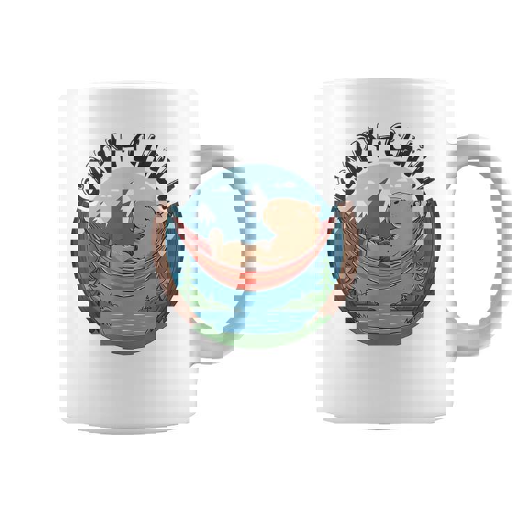 カピバラ 寝るデザイン カピバラ 飼い主 動物好き コーヒーマグ