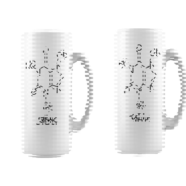 カフェインシャツ 化学構造 分子化学 コーヒー コーヒーマグ