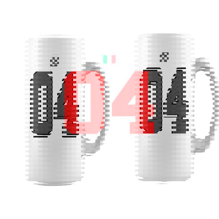 カレッジ 04 ナンバー スタイル ヴィンテージ イタリア国旗 コーヒーマグ