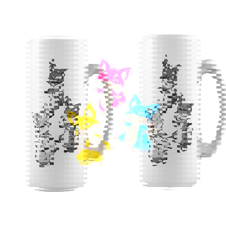 カワイイ・パンセクシュアル・プライド・フォックス 長袖tシャツ コーヒーマグ