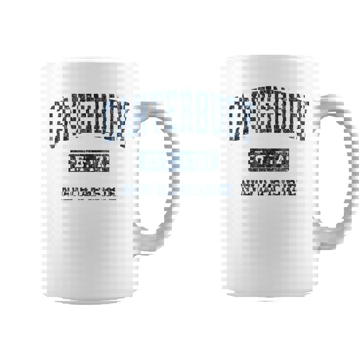 カンタベリー ニューハンプシャー州 ニューハンプシャービンテージアスレチックスポーツデザイン コーヒーマグ