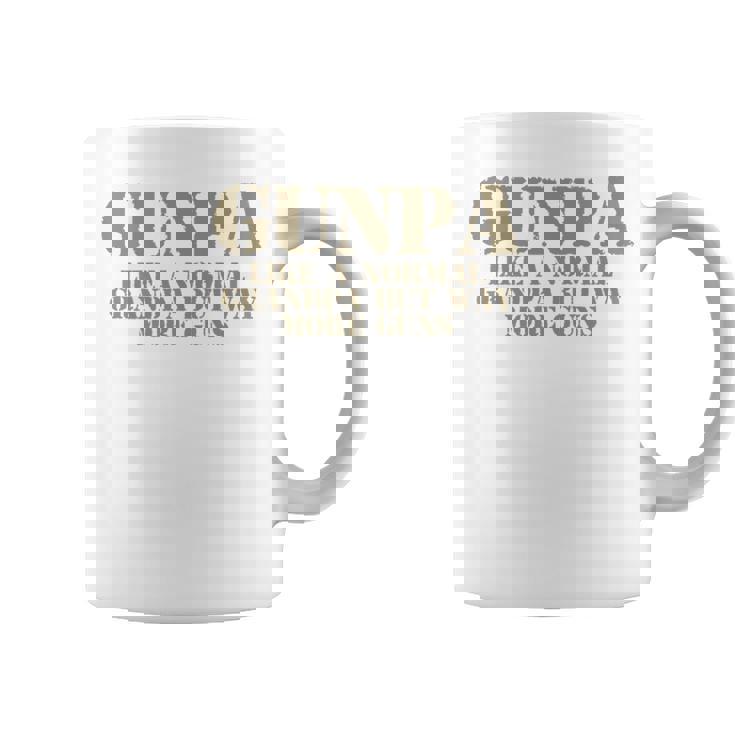 ガンパ 普通のおじいちゃん軍隊 銃好きのおじいちゃん 長袖tシャツ コーヒーマグ