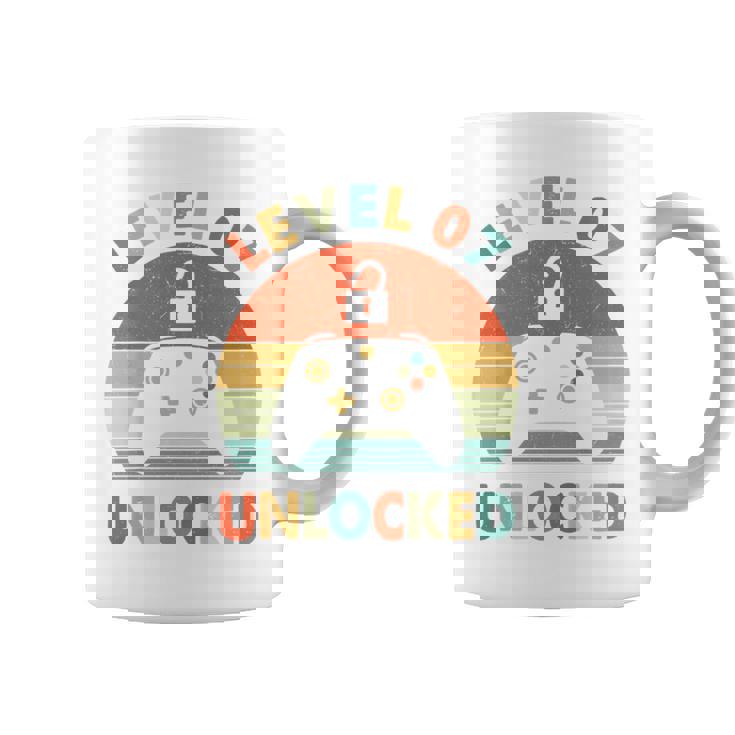 キッズ Level 7 Unlocked 7Th Birthday Gamer For Boys & Girl コーヒーマグ