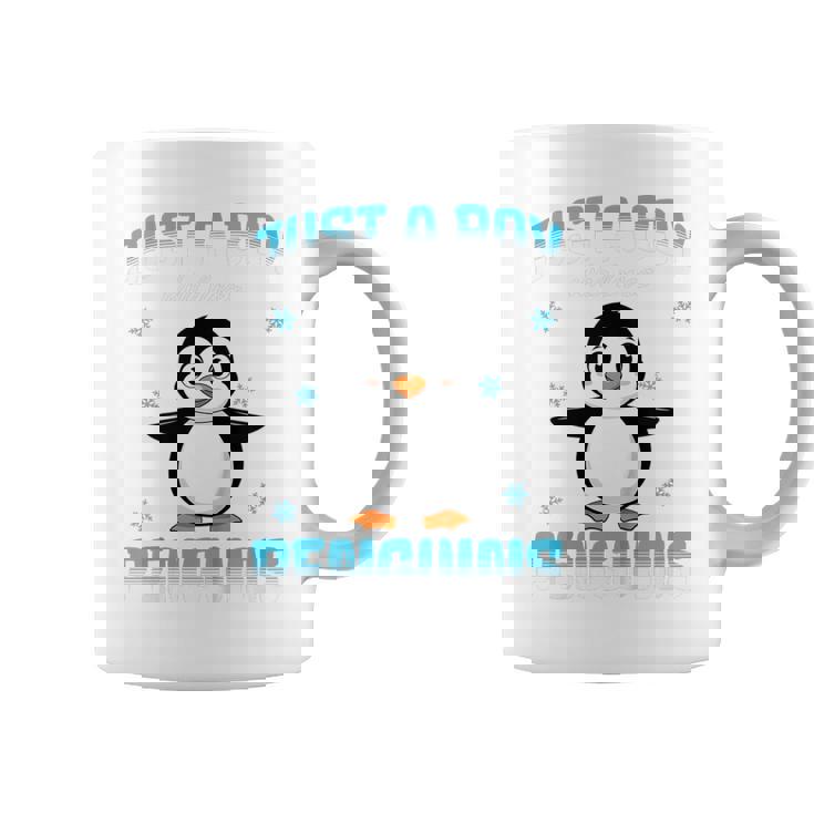 キッズ ペンギンが大好きな少年 キッズボーイズ ペンギン好き コーヒーマグ