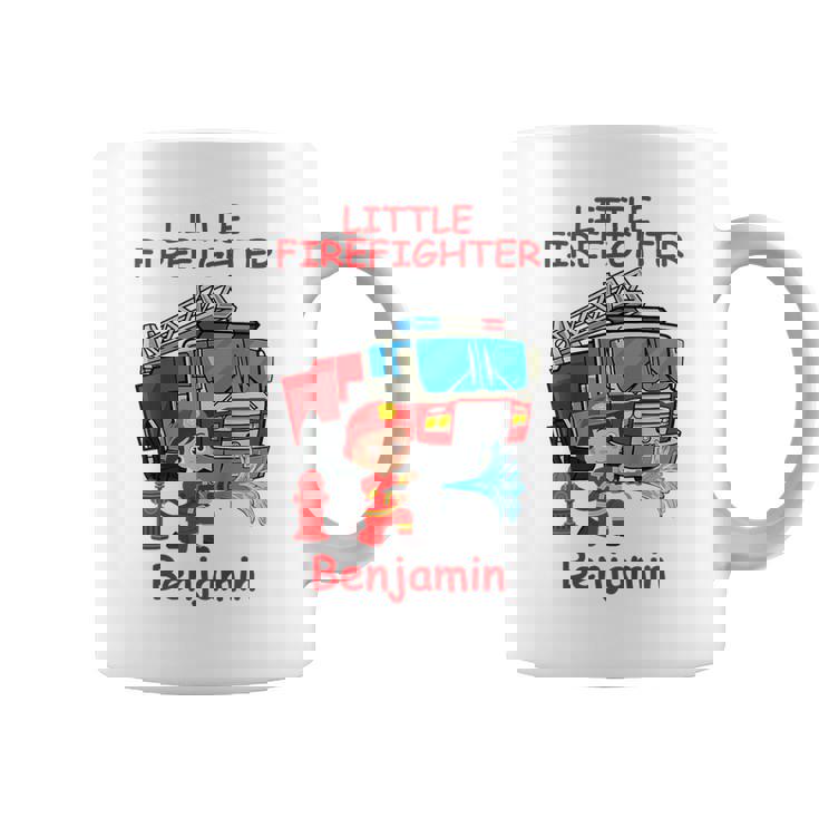 キッズ 消防署の消防車 小さな消防士ベンジャミン コーヒーマグ