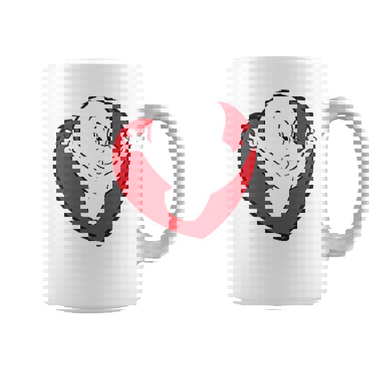 キャスパー・ザ・フレンドリー・ゴースト バレンタインデーのフロント&バック コーヒーマグ