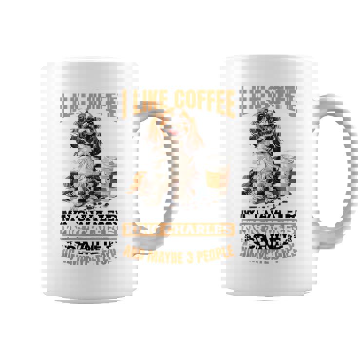 キャバリア・キング・チャールズ・スパニエル犬種 I Like Coffee My コーヒーマグ