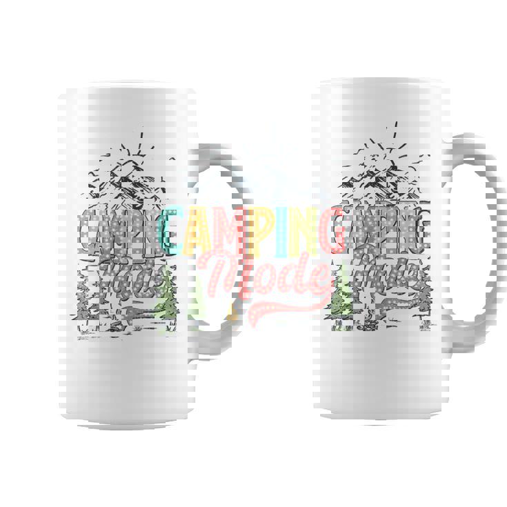 キャンプモード おもしろキャンパー 自然愛好家 スカウト ハローサマー コーヒーマグ